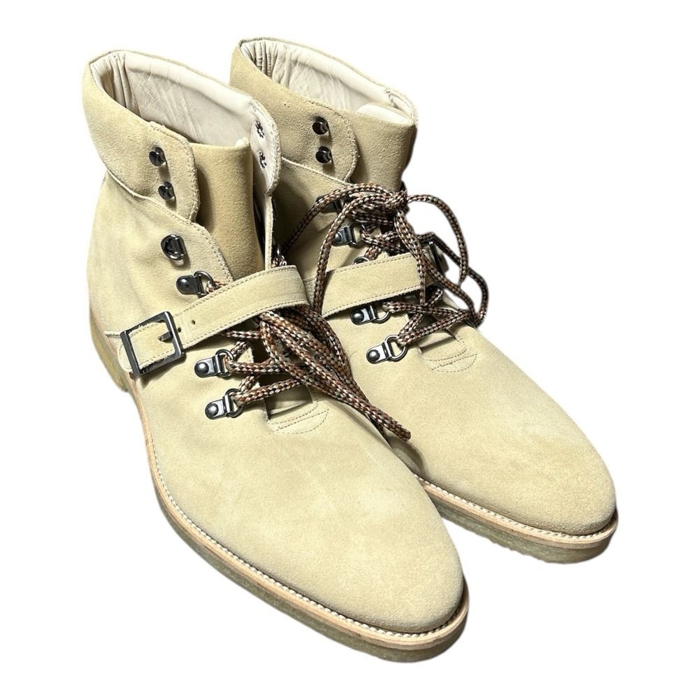 Lucent Los Angeles‎ The Yosemite Hiking Boot Tan Suede Calf Leather US 13 - Picture 2 of 7